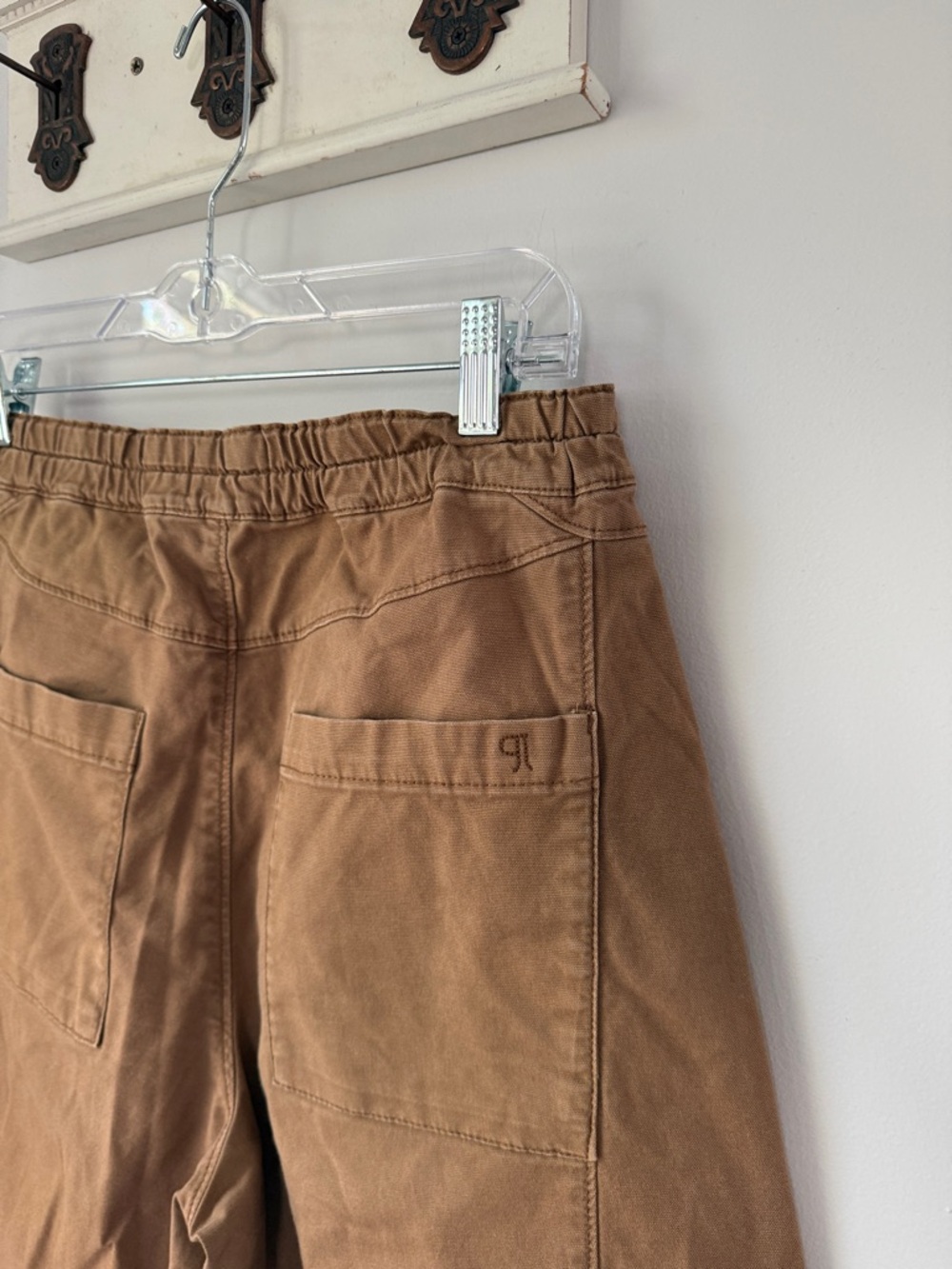 Pilcro Cropped Wide-Leg Pants in Brown - Picture 4 of 6